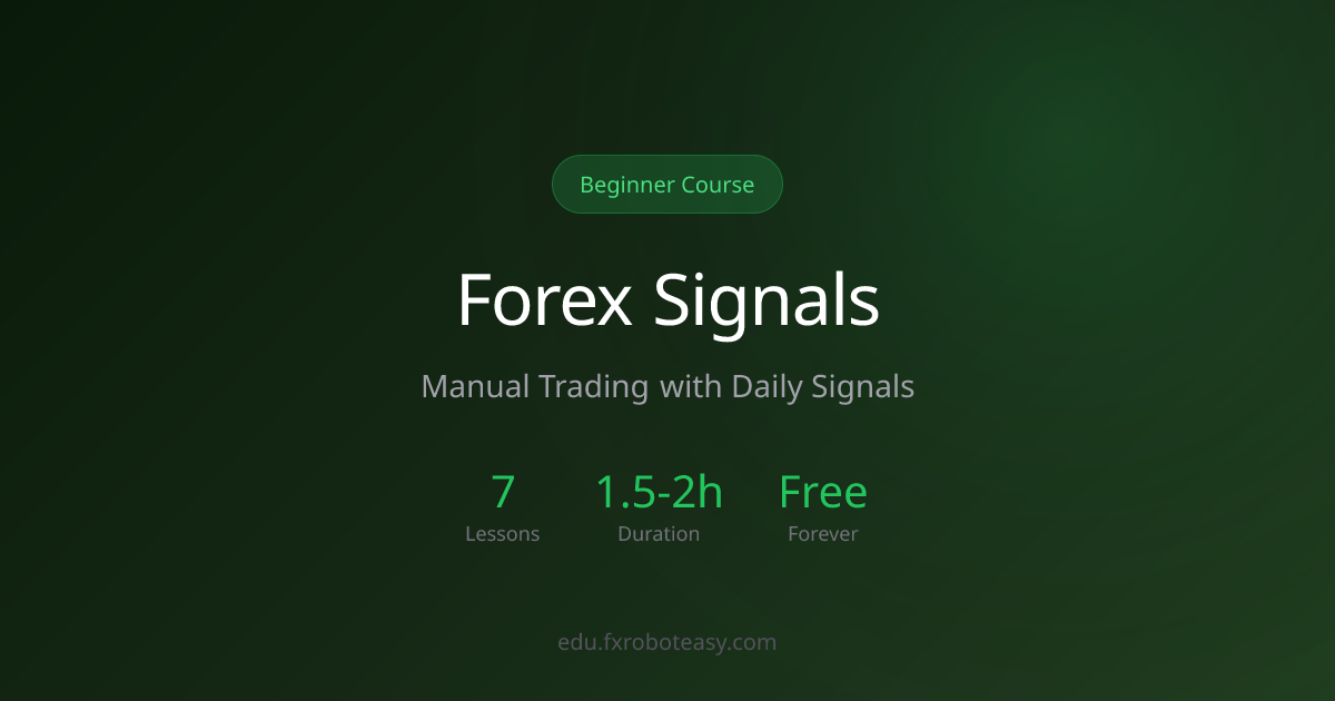 Manual Forex Trading with Signals — Beginner Course
