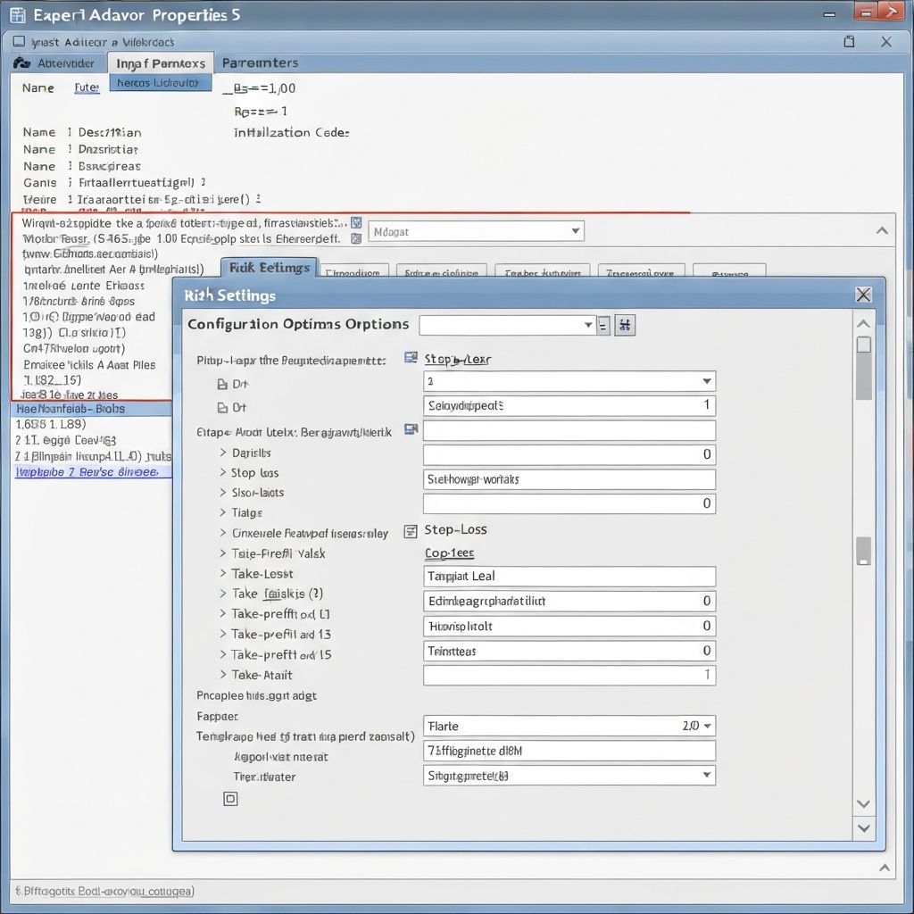 MT5 EA Properties - Parameters and Inputs